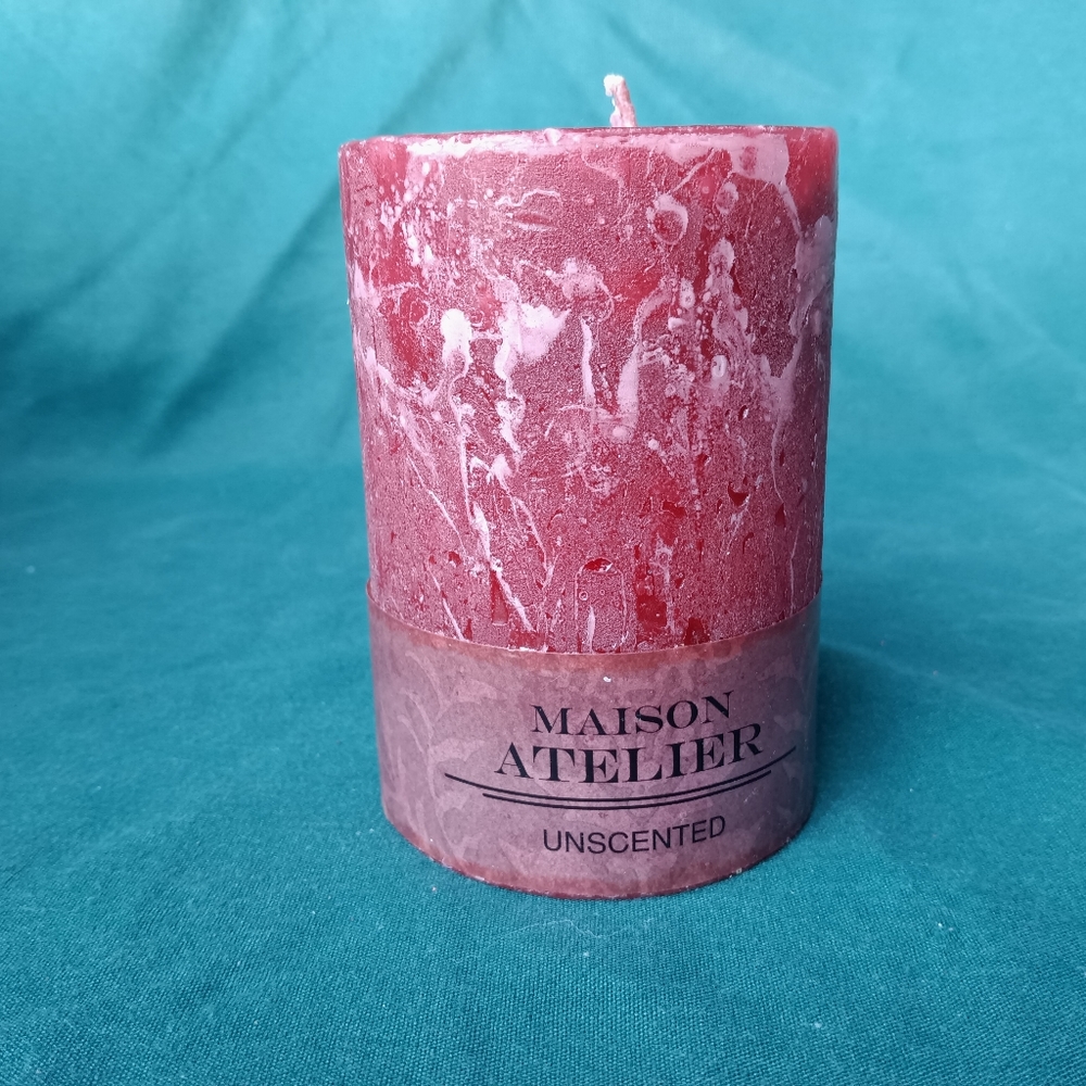 MAISON ATELIER UNSCENTED Pillar Candle